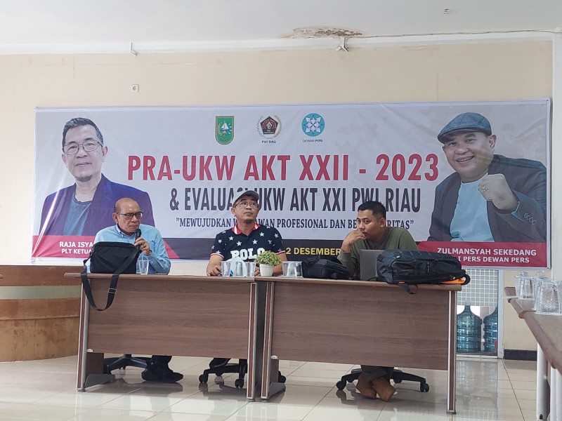 Pelantikan Kepengurusan PWI Riau Tahun 2023-2028 Dijadwalkan Januari 2024
