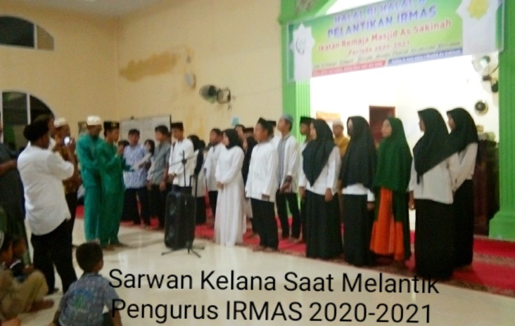 Remaja Masjid As Sakinah Periode 2020-2021 Dilantik Ketua DPW Prima DMI Riau