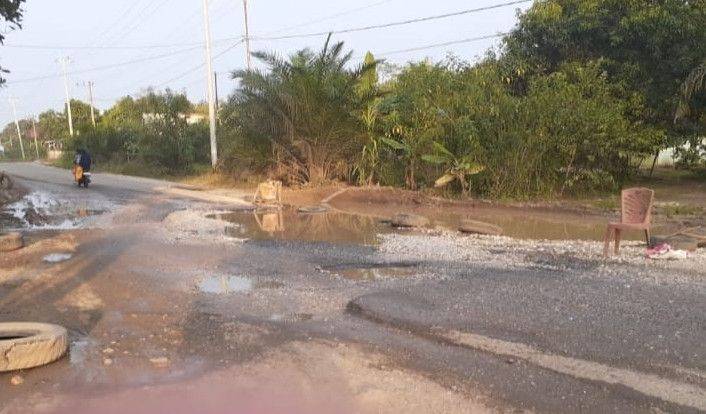 Jelang Lebaran, Pemko Pekanbaru Gesa Perbaikan Jalan Berlubang