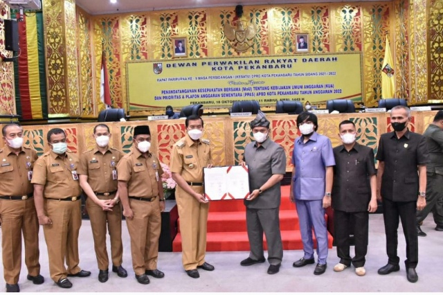 DPRD Pekanbaru Gelar Paripurna MoU KUA PPAS R-APBD 2022