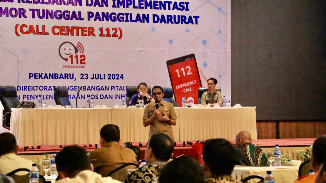 Kepala Diskominfotiksan Paparkan Realisasi Call Center 112 di Pekanbaru
