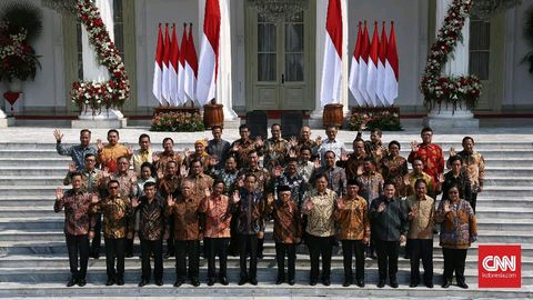Ini Menteri Pembantu Tugas Jokowi-Ma' aruf Periode 2019-2024