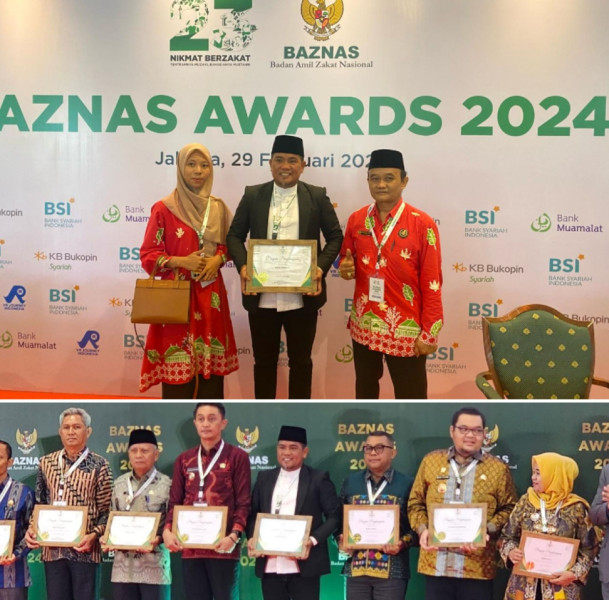 Bupati Pelalawan H Zukri Kembali Raih BAZNAS Award 2024, Kepala Daerah Pendukung Pengelolaan Zakat Terbaik