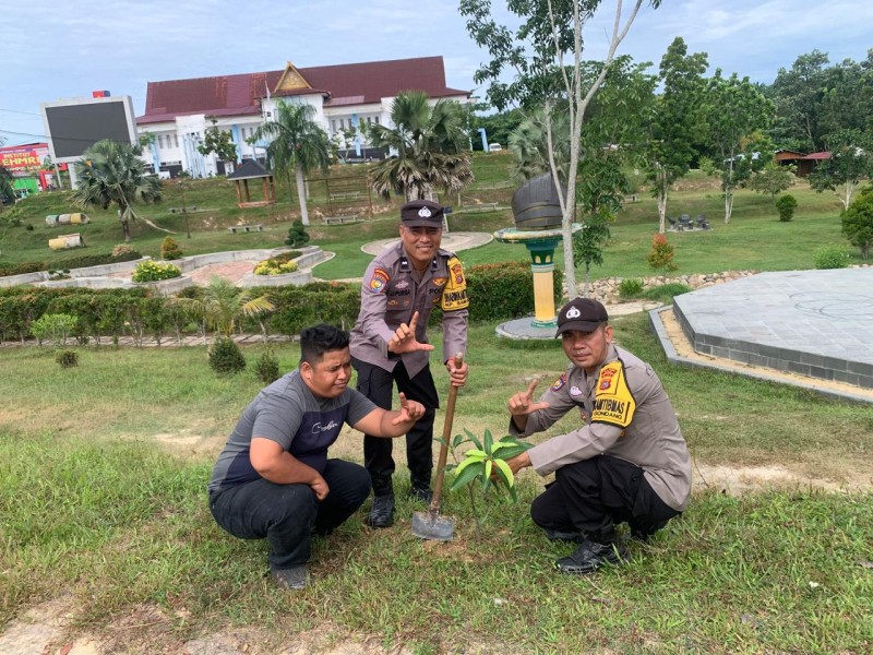 Polsek Kandis Gelar Green Policing, Ajak Seluruh Elemen Peduli Lingkungan