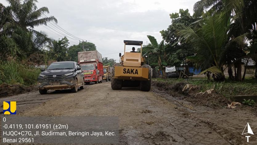 PUPR Riau Gesa Perbaikan Jalan di Wilayah Kuansing