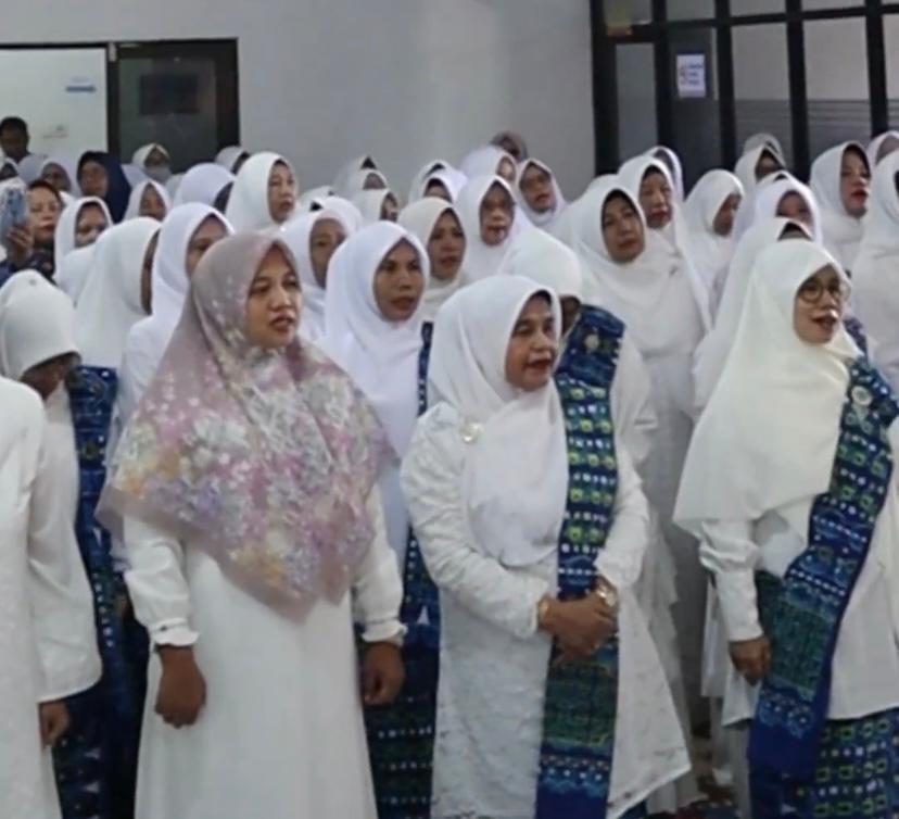 Camat Binawidya Hadiri Pelantikan Pengurus BKMT se-Kecamatan