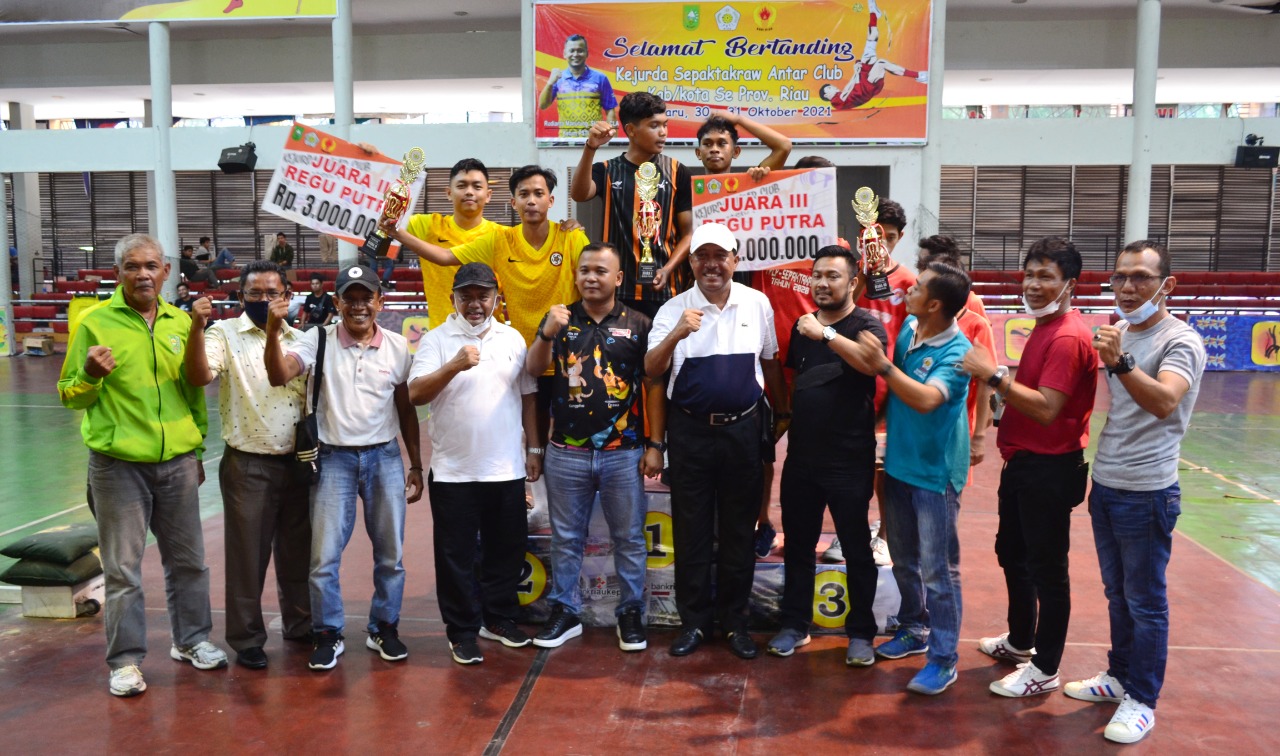 Tim Underdog, IPPG Perawang Juara Kejurda Sepaktakraw Antarklub Riau
