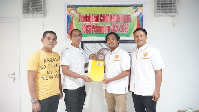 Didukung 19 Rumah Biliar, Supriyanto Daftar Calon Ketua POBSI Pekanbaru