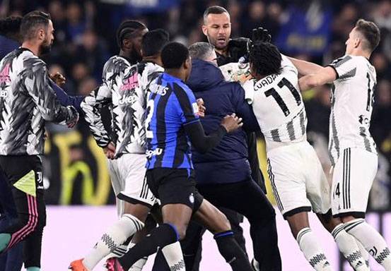 3 Kartu Merah! Juventus Vs Inter Milan Ribut Hasilnya Remis