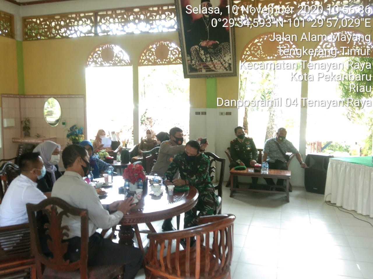 Wakili Dandim 0301 Pekanbaru, Wadanramil 02 Kota Hadir Saksikan Kemenpar RI Serahkan Sertifikat CHSE di Taman Rekreasi Alam Mayang.