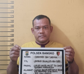 Tangkap Pengedar Sabu, Unit Reskrim Polsek Bangko Amankan Puluhan Paket Siap Edar