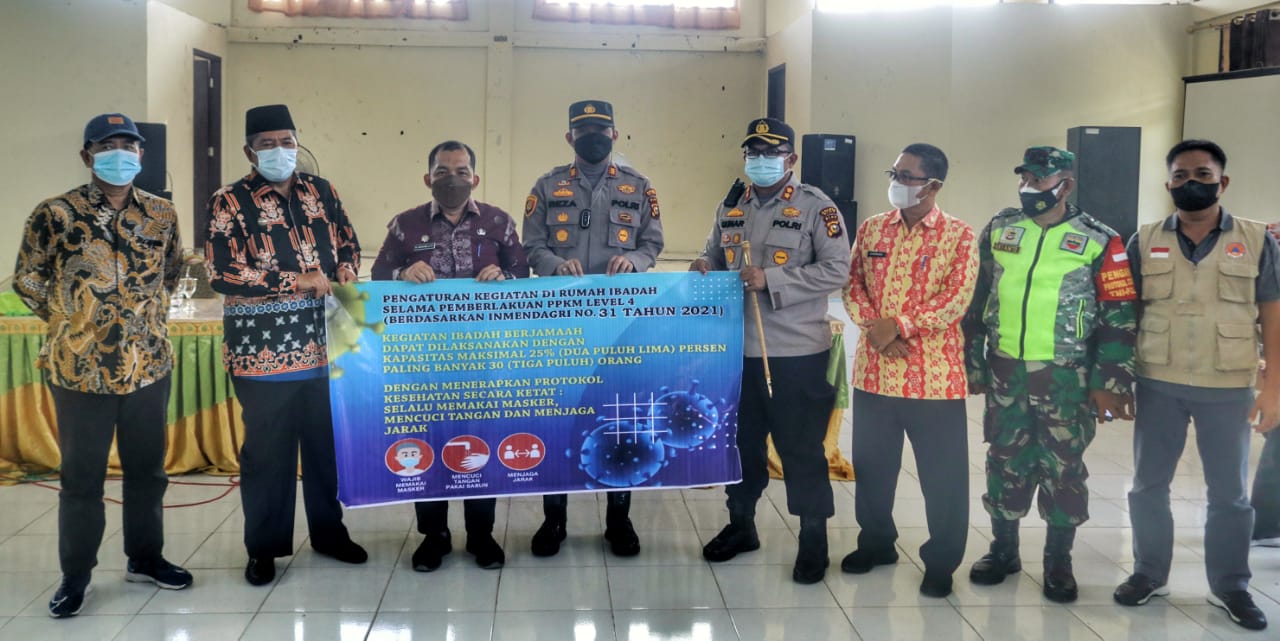 Bupati Siak Alfedri Imbau Agar Rumah Ibadah Sediakan Masker