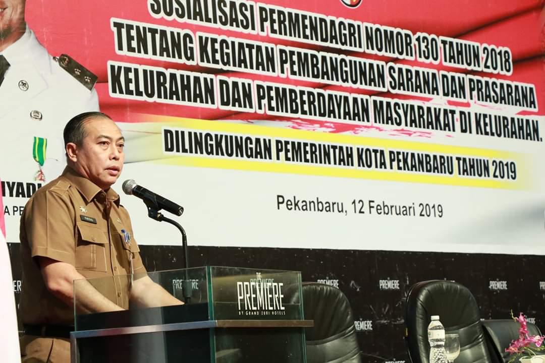 BPKAD Pekanbaru Sosialisasikan Permendagri Nomor 130 Tahun 2018 ke Camat dan Lurah