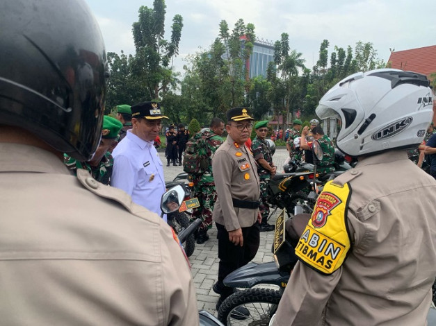 586 Personel Dikerahkan Amankan Mudik Lebaran di Pekanbaru