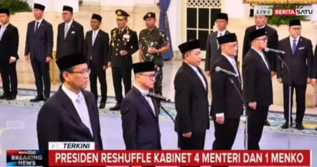 Perombakan Kabinet, Ini Menteri yang Dilantik Prabowo Sore Ini