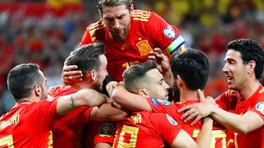 Kualifikasi Piala Eropa 2020: Spanyol dan Denmark Menang Besar