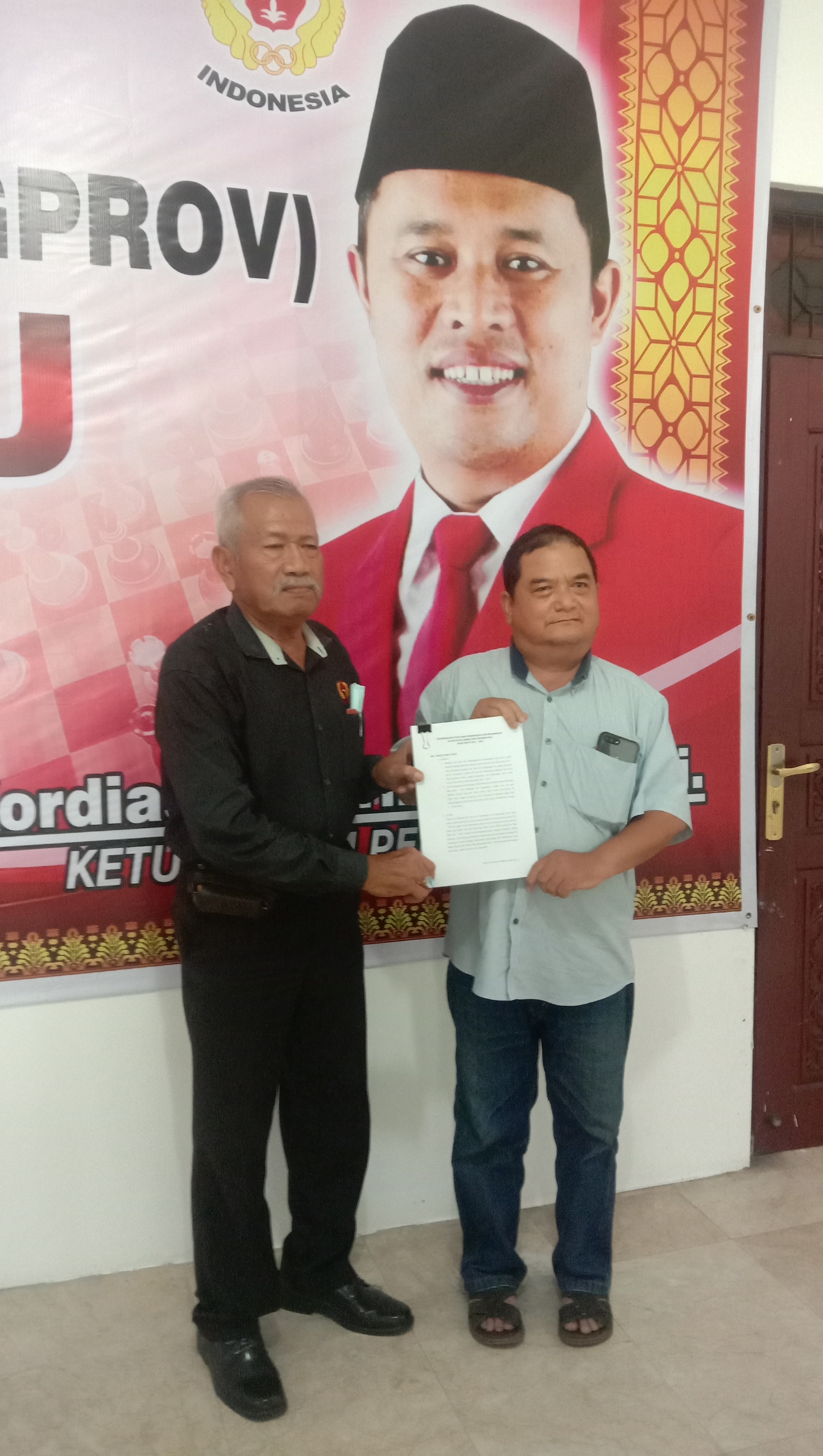 Kordias Ambil Formulir Pendaftaran, Margas Chan: PJSI Riau Dukung Calon yang Paling Siap 