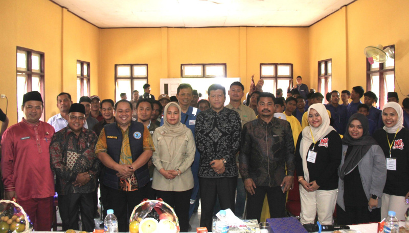 DPR RI dan Kepala BNN Pekanbaru, Ratusan Masyarakat dan Pelajar di Rantau Bais, Rokan Hilir, Deklarasi Anti Narkoba