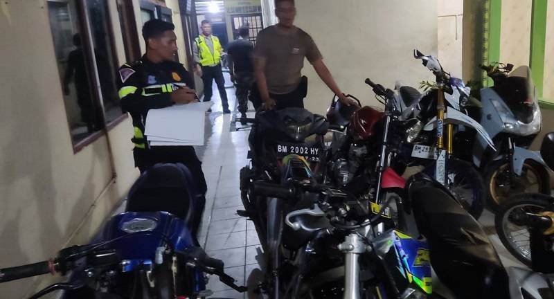 Dalam Sepekan, Polisi Sita 80 Sepeda Motor yang Hendak Balap Liar di Pekanbaru