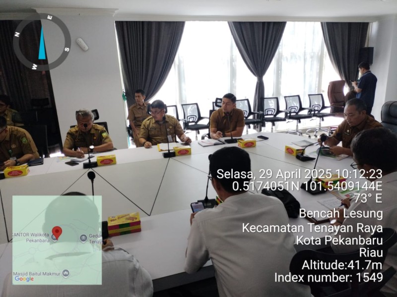 Pemko Pekanbaru Bahas Normalisasi Drainase, BPKAD Hadiri Rapat Koordinasi