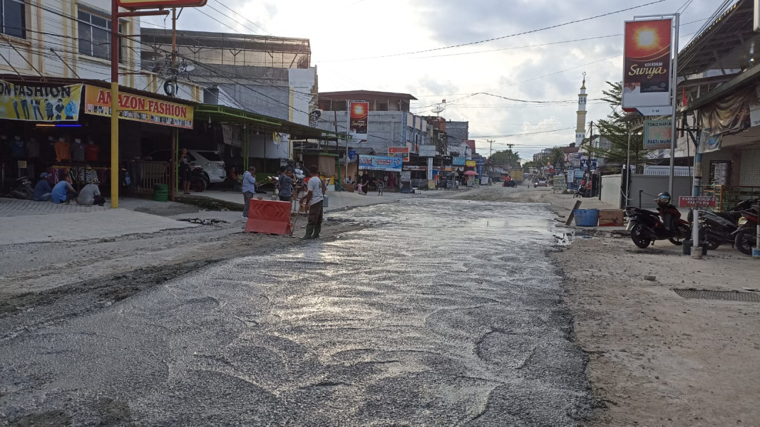 10 Ruas Titik Jalan Rusak di Pekanbaru Sudah Diperbaiki Dinas PUPR