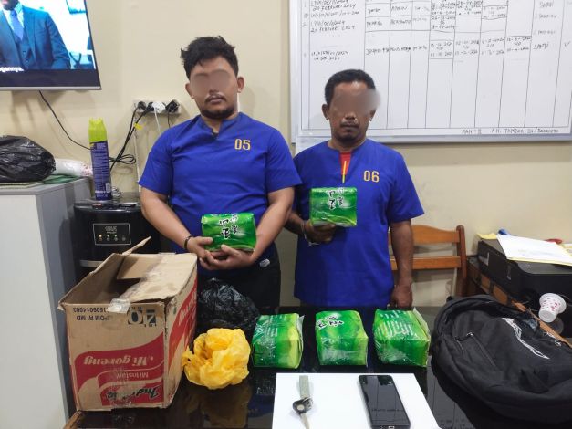 Dua Pengedar Narkoba di Dumai Ditangkap, 5 Kilogram Sabu Disita