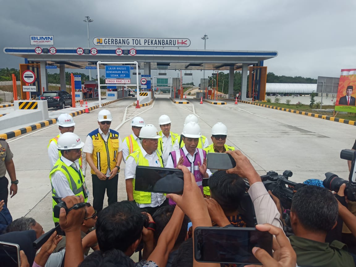 Jokowi Berharap Tol Pekanbaru-Dumai Bisa Digunakan di Lebaran 2020, PT HK : Mudik Lebaran Sudah Bisa Digunakan