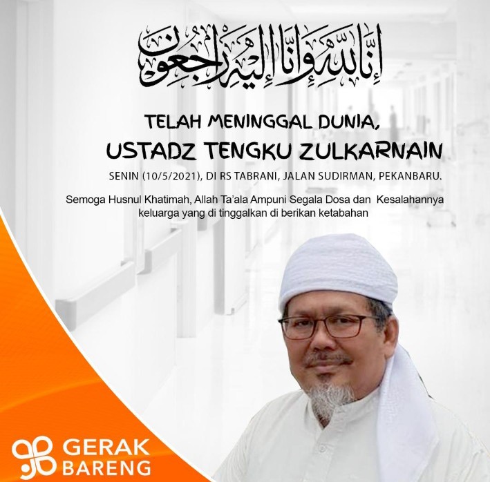 Innalilahi, Sepekan Dirawat di RS Tabrani Pekanbaru, Ustadz Tengku Zulkarnain Wafat Dikebumikan di Pekanbaru  