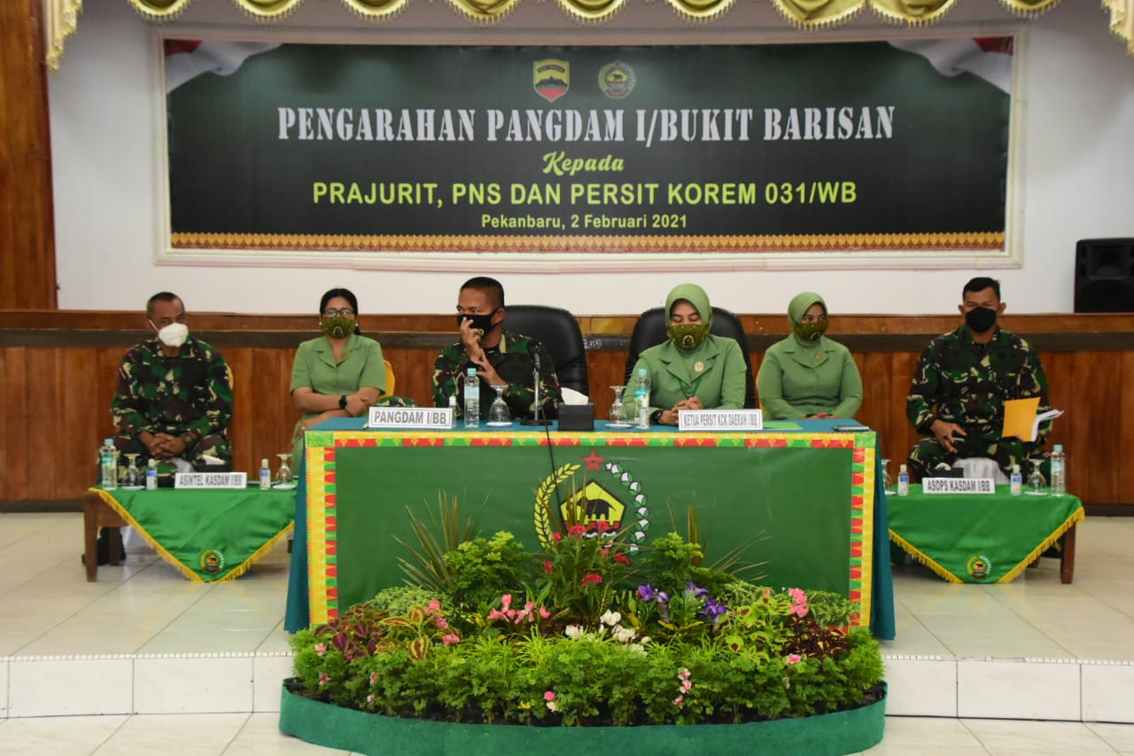 Pangdam I/BB Baru, Cek Kesiapan Sambut Karhutla Sekaligus Sosialiasi Covid-19