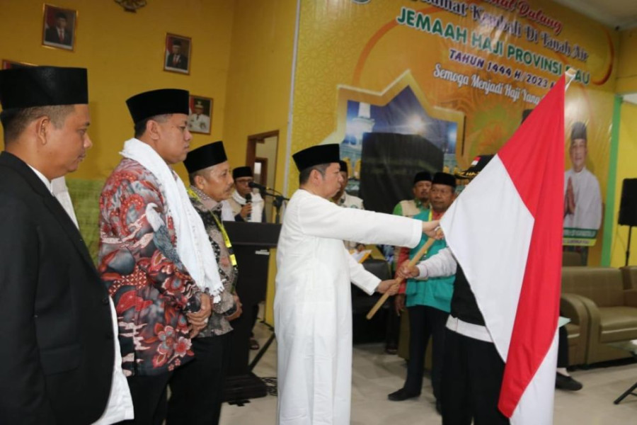 369 Jemaah Haji Kloter BTH -13 Tiba di DHA Provinsi Riau