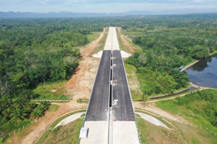 Progres Jalan Tol Bangkinang-Koto Kampar Capai 75,13 Persen