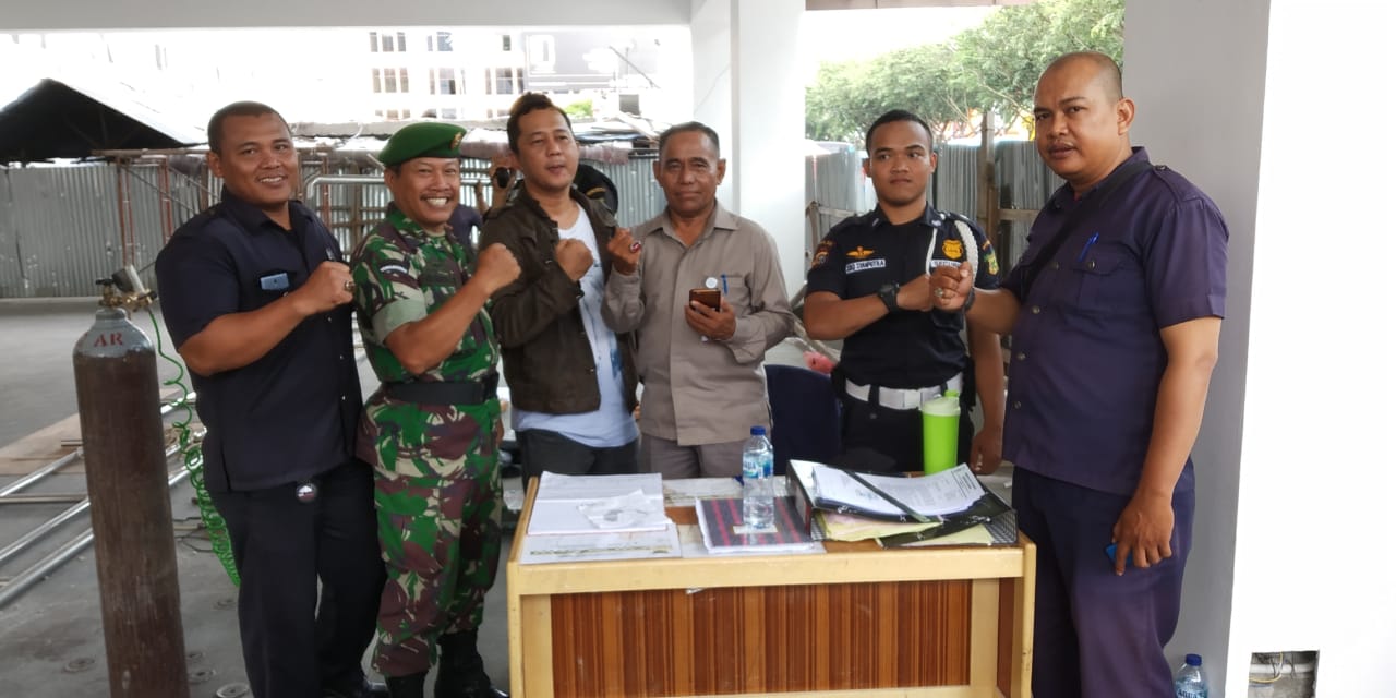 Babinsa Sukaramai 0301 Pekanbaru  Pantau Progres Percepatan Pembangunan Plaza STC 