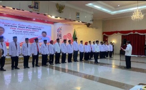 Jusuf Kalla Lantik Pengurus PMI Provinsi Riau 2024-2029