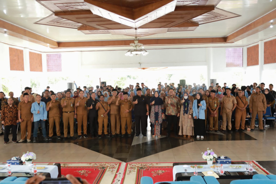 Bupati Alfedri  Sambut dan Apresiasi 1.299 Mahasiswa Universitas Riau Kukerta di Kabupaten Siak