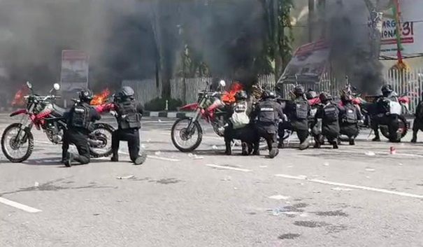 Antisipasi Gangguan Pilkada 2024, Polda Riau Gelar Simulasi Sispamkota
