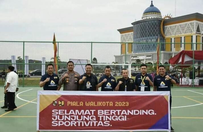 Ketua DPRD Kota Pekanbaru Hadiri Pembukaan Turnamen Futsal dan Volly Piala Walikota Pekanbaru 2023