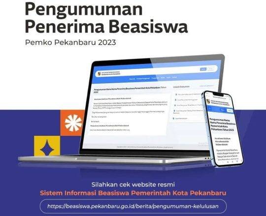 Penerima Beasiswa Pemko Pekanbaru sudah Diumumkan, Cek di Sini Ya...