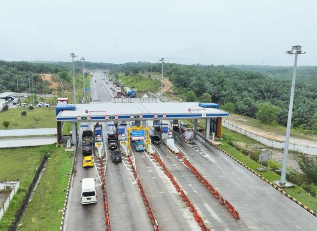 Arus Lalu Lintas Tol Permai dan Pekbang Alami Peningkatan