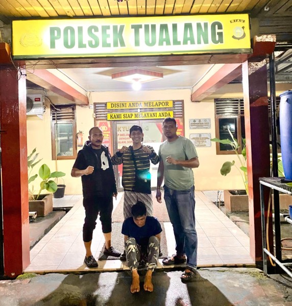 Otong Tak Berkutik Dibekuk Polisi Saat Sedang Bekerja Sebagai Operator Crane