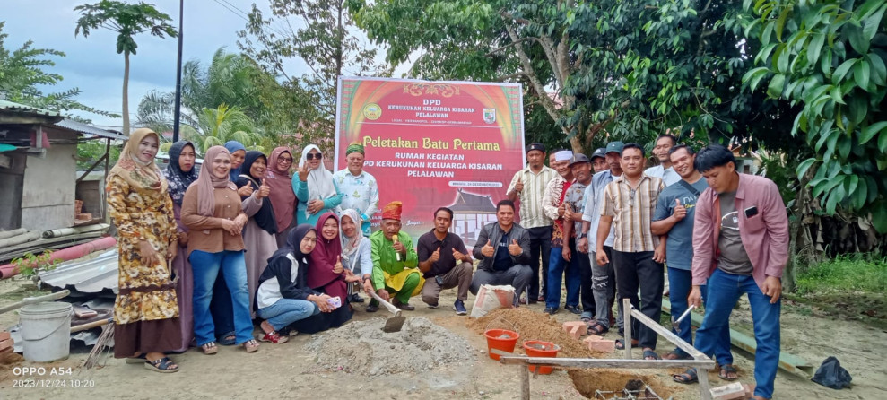 Pertama di Riau,  DPD KKK Pelalawan Bangun Rumah Kegiatan Paguyuban