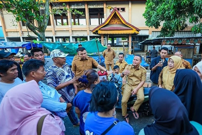 Pedagang Pasar Teratai Bakal Direlokasi, Walikota Pekanbaru Janji Tak Ada yang Dirugikan
