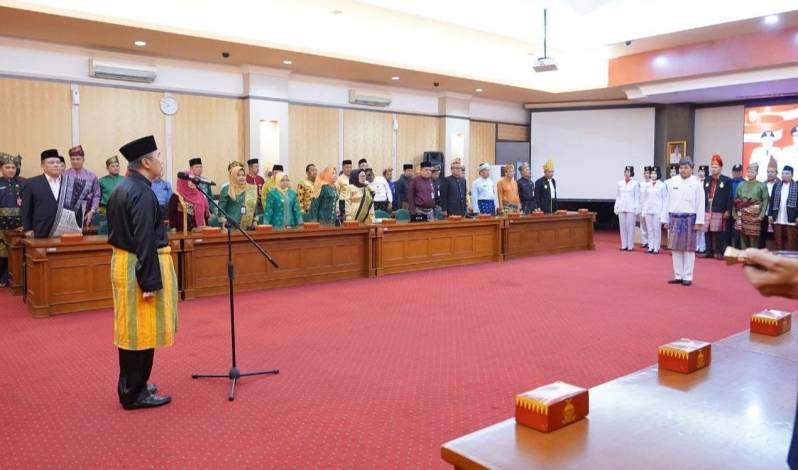Upacara Hari Pancasila Dialihkan ke Ruangan Kantor Gubernur Riau