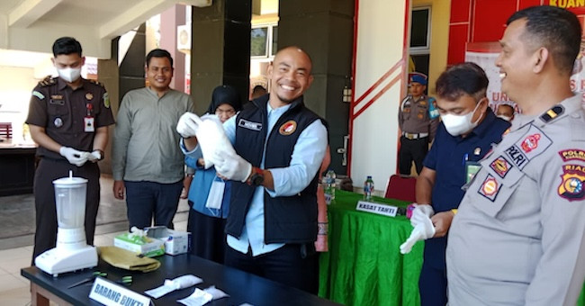 Hingga Mei 2025, Polres Kuansing Amankan 1,2 Kg Sabu dan Tangkap 99 Tersangka