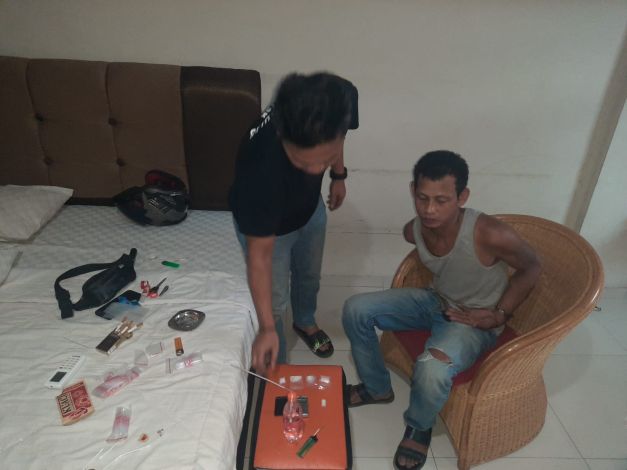 Pengedar Sabu di Pekanbaru Ditangkap di Homestay