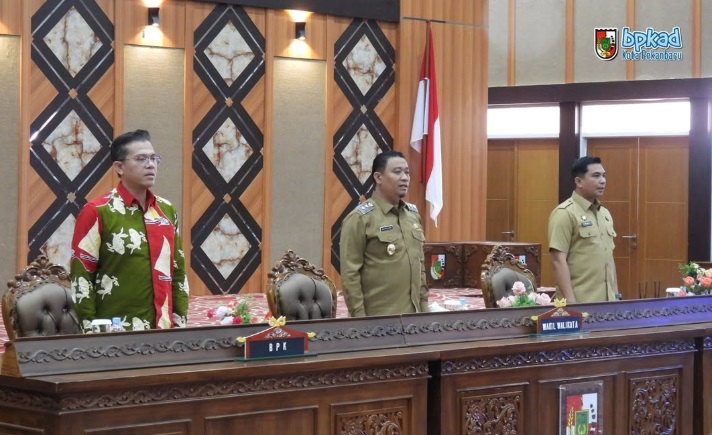 Kepala BPKAD Pekanbaru Hadiri Rapat Entry Meeting Pemeriksaan Pendahuluan Laporan Keuangan 2024