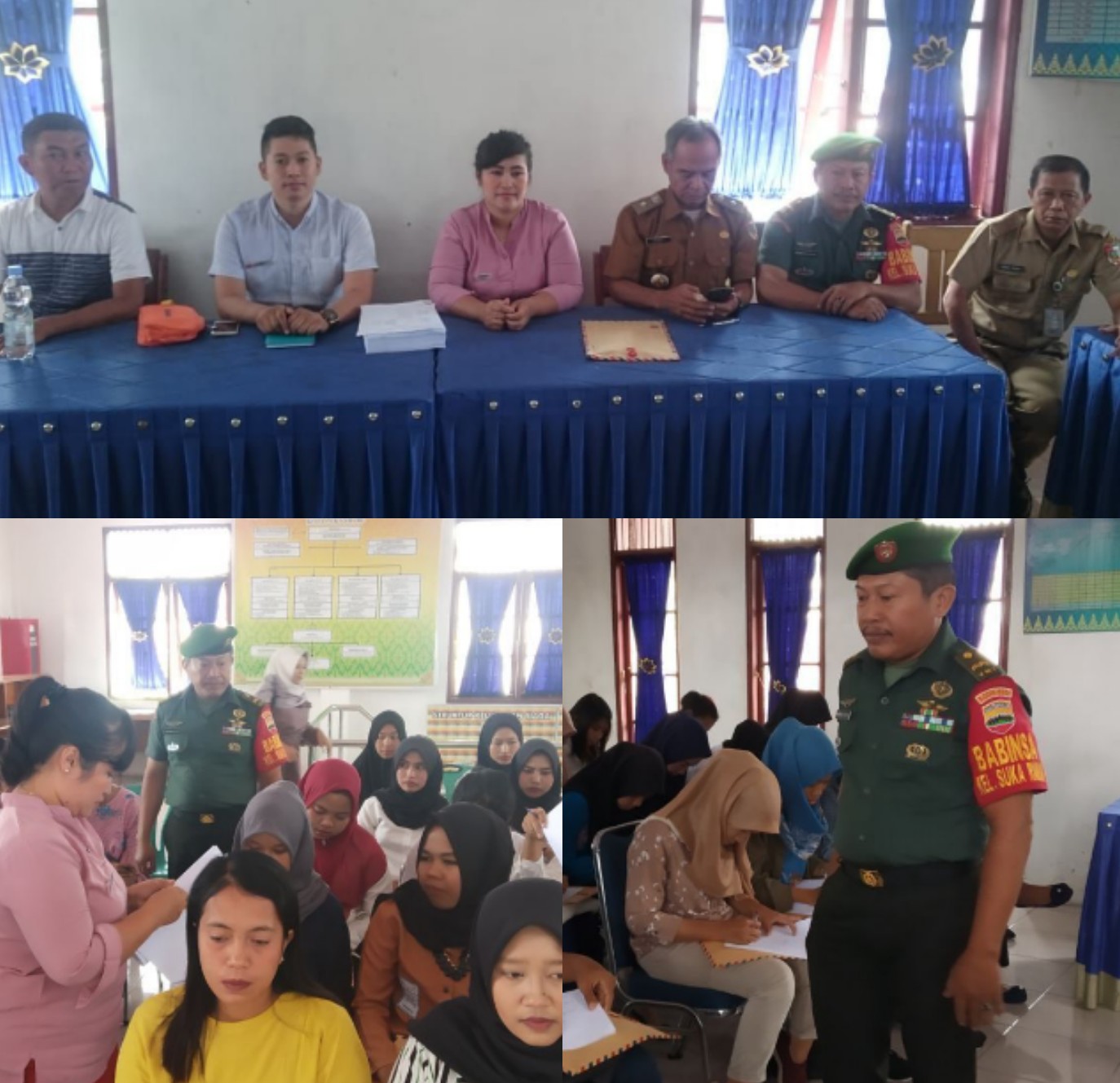 Babinsa- Lurah Sukaramai Dampingi Panitia Rekrutmen Mall Ramayana