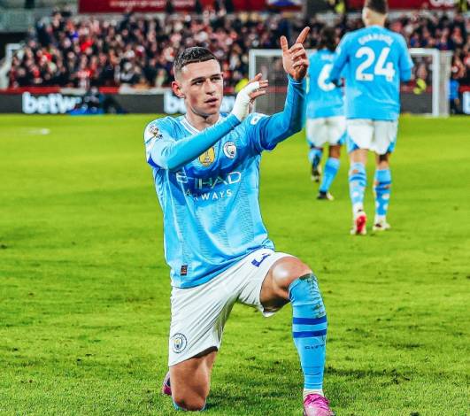 Foden Hat-trick, Manchester City Cukur Brentford 3-1