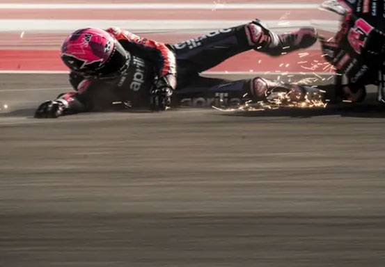 Kecelakaan di Latihan Bebas MotoGP Malaysia, Motor Aleix Espargaro sampai Keluarkan Api