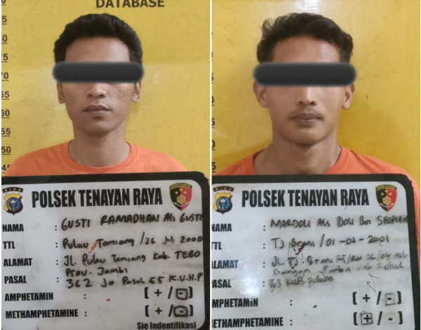 Dua Residivis Kembali Beraksi, Bongkar Rumah Warga di Tenayan Raya