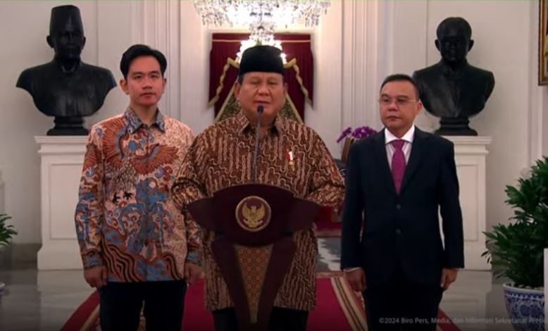 Dilantik Hari Ini, Berikut Susunan Lengkap Menteri dan Wakil Menteri Kabinet Merah Putih